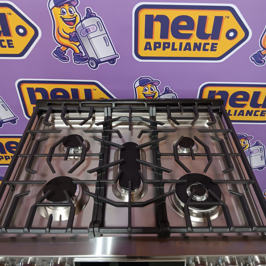 LG STUDIO 6.3 Cu. Ft. SMART Slide-In Gas Range With Instaview And Air Fry In Stainless Steel LSGS6338F - Open Box