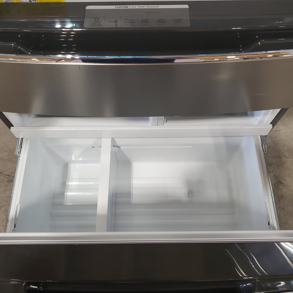 Pictures of Frigidaire Gallery 22 Cu. Ft. 4-Door Counter-depth French Door Refrigerator with Ice Maker (Fingerprint Resistant Stainless Steel) ENERGY STAR GRMC2273CF - Scratch and Dent (Moderate) - Neu Appliance Outlet - Discount Appliance Outlet in Austin, Tx