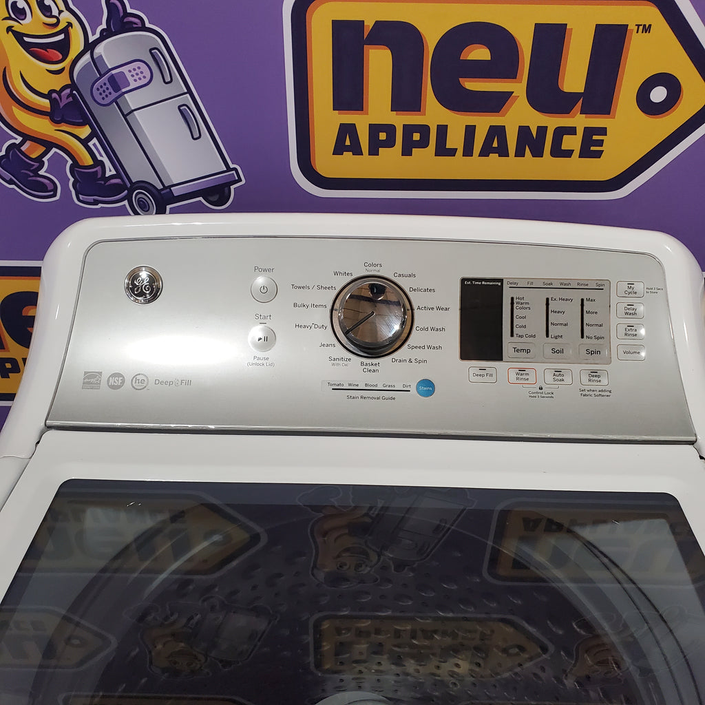 Pictures of GE ENERGY STAR® 4.5 cu. ft. Capacity Washer with Stainless Steel Basket GTW685BSLWS - Certified Refurbished - Neu Appliance Outlet - Discount Appliance Outlet in Austin, Tx