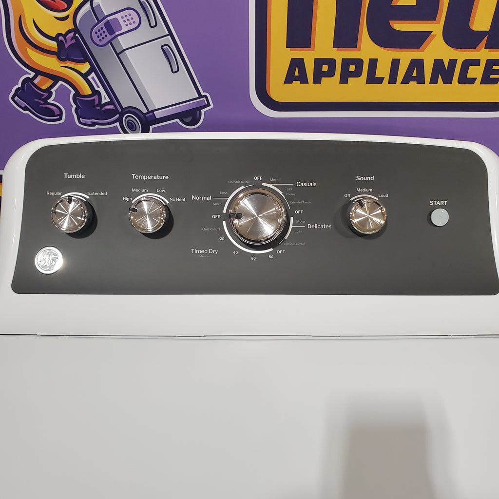 Pictures of GE 7.2 cu. ft. Capacity Electric Dryer with Up To 120 ft. Venting and Extended Tumble GTD48EASWWB - Certified Refurbished - Neu Appliance Outlet - Discount Appliance Outlet in Austin, Tx