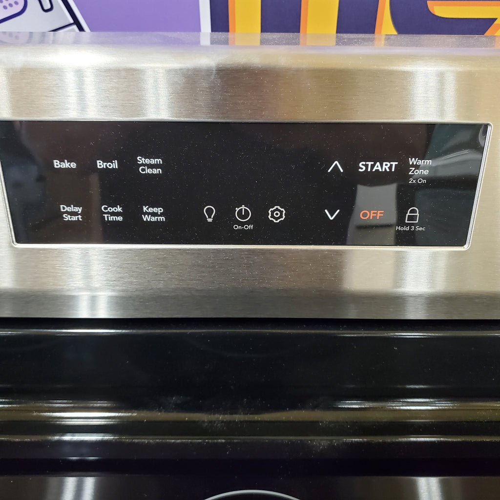 Pictures of Frigidaire Fingerprint Stainless Steel Electric 30 Inch 5 Burner Ranch with Even Temp Element and Even Baking Technology FCRE306LAF - Scratch and Dent (Minor) - Neu Appliance Outlet - Discount Appliance Outlet in Austin, Tx