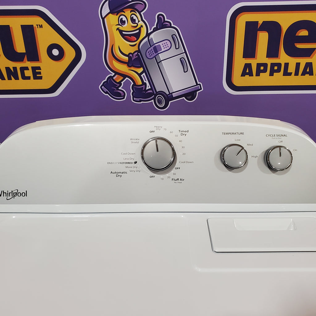 Whirlpool White Electric Extra Large 7.0 Cu. Ft. Dryer with Wrinkle Shield  22137SD381 - WED4815EW - Scratch & Dent (Minor)