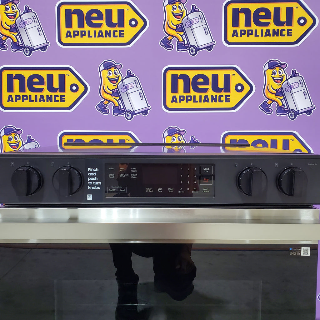 Pictures of Samsung Bespoke Slide-in Electric Range in Stainless Steel 3SD627 - NSE6DG8100SR - Open Box - Neu Appliance Outlet - Discount Appliance Outlet in Austin, Tx