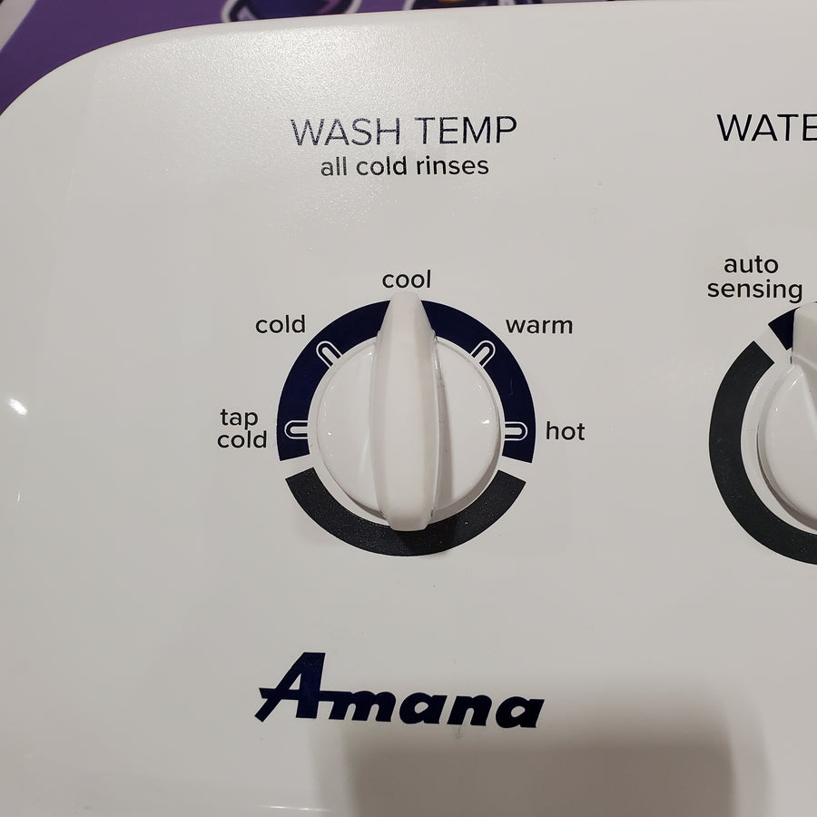 Amana Top Load 3.8 Cu. Ft. Washer with High Efficiency Agitator in White 22132SD124 - NTW4519JW - Scratch & Dent (Minor)