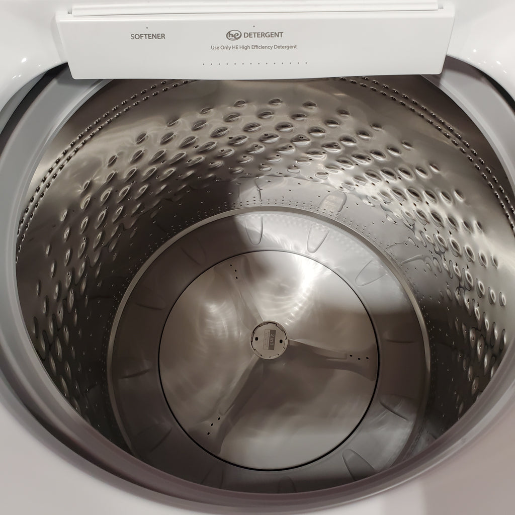 5.2–5.3 Cu. Ft. Whirlpool® Top Load Washer in White with Removable Agitator WTW6157PW - Open Box and 7.0 Cu. Ft. Whirlpool® Top Load Electric Dryer in White with Moisture Sensor 16079 - WED6150PW - Scratch & Dent (Minor)