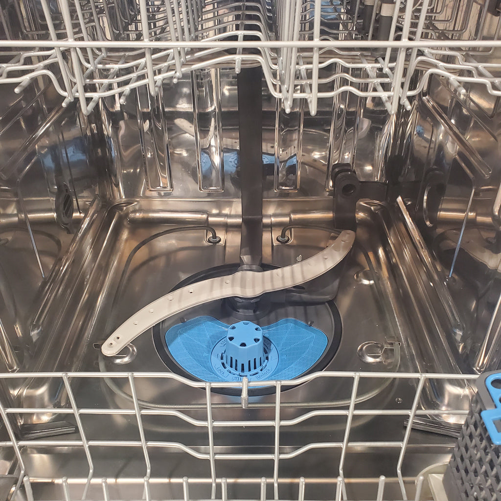 Pictures of GE Profile Fingerprint Resistant Stainless Steel Energy Star Top Control Stainless Steel Interior Dishwasher with Microban Antimicrobial Technology PDP715SYVFS - Scratch and Dent (Minor) - Neu Appliance Outlet - Discount Appliance Outlet in Austin, Tx