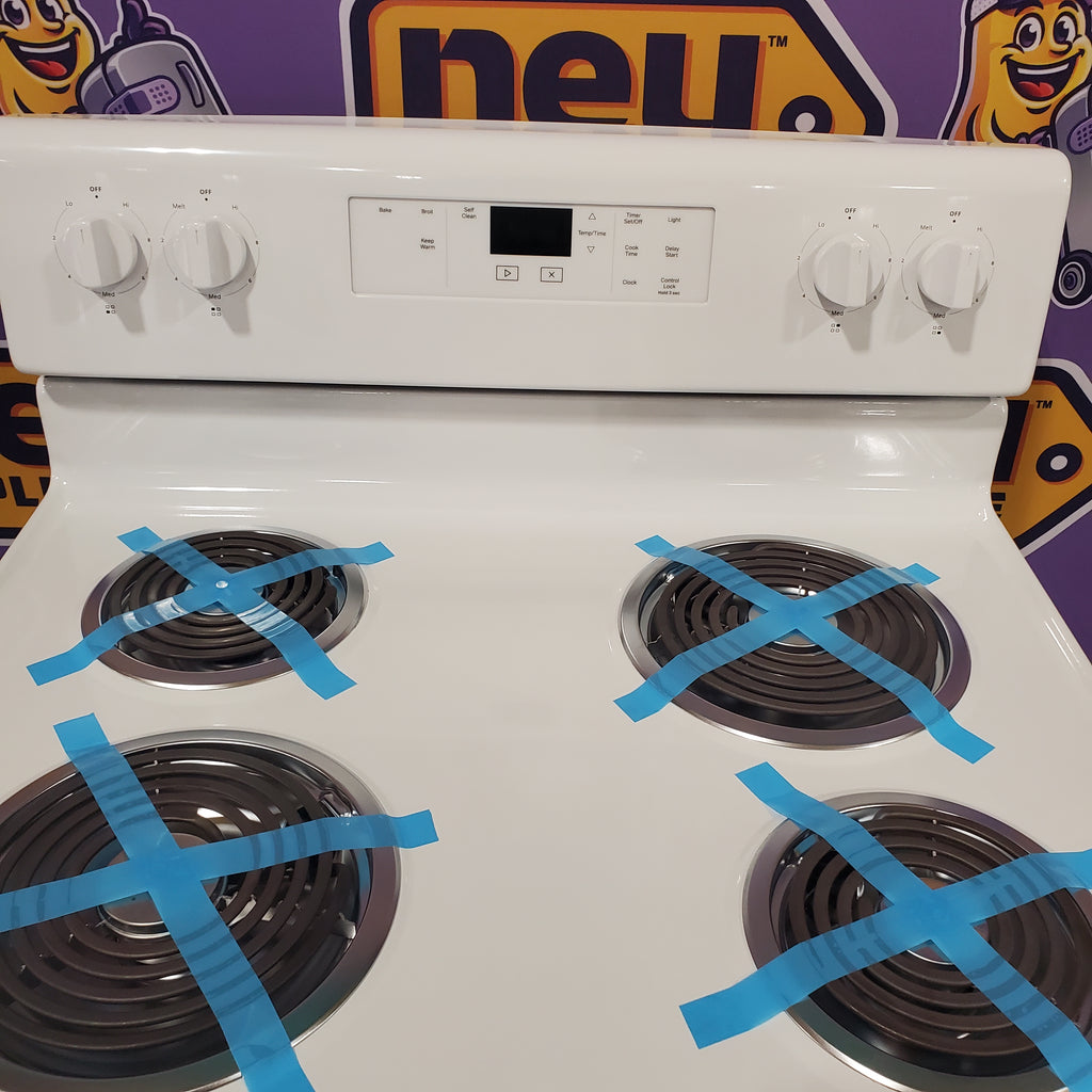 Pictures of Whirlpool 30 in. 4.8 cu. ft. Electric Range in White with Keep Warm Setting WFC315S0JW - Scratch & Dent (Minor) - Neu Appliance Outlet - Discount Appliance Outlet in Austin, Tx