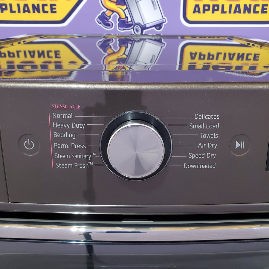 LG Black Steel 9.0 cu. ft. Mega Capacity Smart Wi-fi Enabled Front Load Gas Dryer with TurboSteam™ and Built-In Intelligence DLGX8901B - Scratch & Dent (Minor)