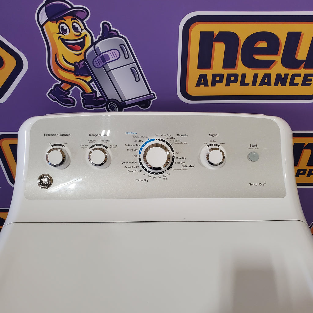 Pictures of GE White Electric 7.2 Cu. Ft. Dryer with Aluminized Alloy Drum GTD42EASJWW - Scratch and Dent (Minor) - Neu Appliance Outlet - Discount Appliance Outlet in Austin, Tx