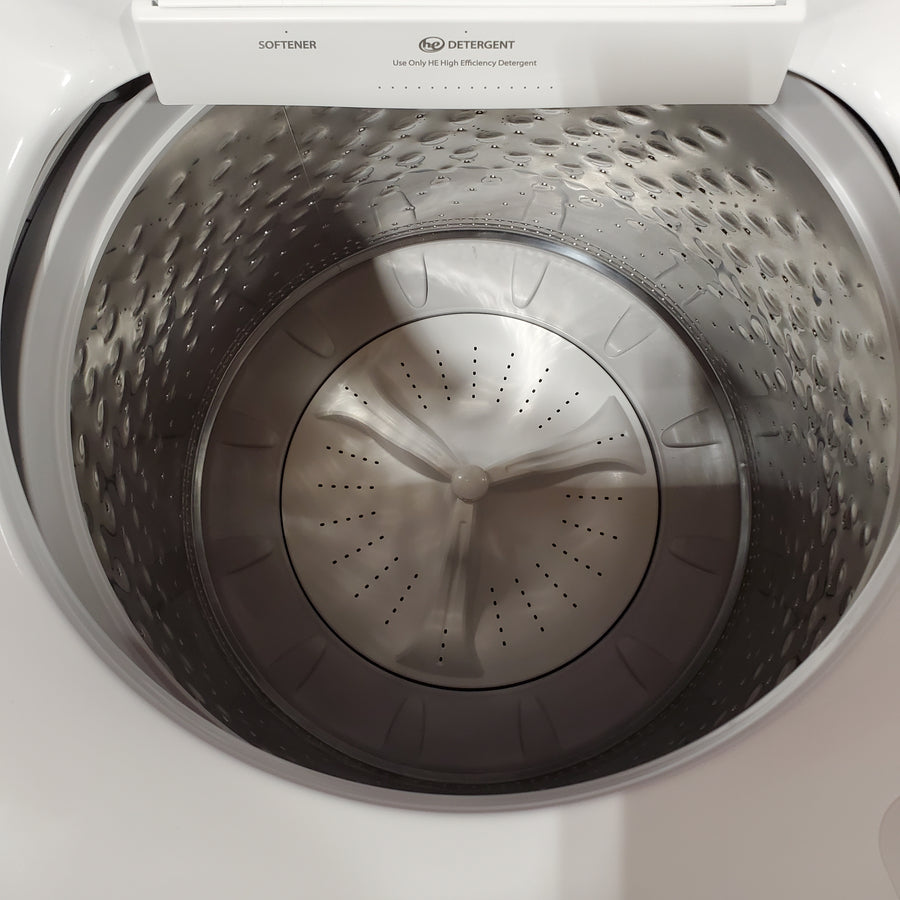 Maytag Top Load 4.8 cu ft Washer with Deep Fill and Slow-Close Glass Lid MVW6200KW - Scratch & Dent (Minor) and Maytag 7.0 cu ft Electric Dryer with Moisture Sensing and Quick Dry Cycle 16216 - MED6200KW - Scratch & Dent (Minor)