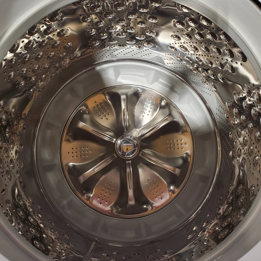 LG White Top Load 5.0 Cu. Ft. Mega Capacity Washer with TurboDrum Technology 25137SD708 - WT7150CW - Scratch & Dent (Minor)