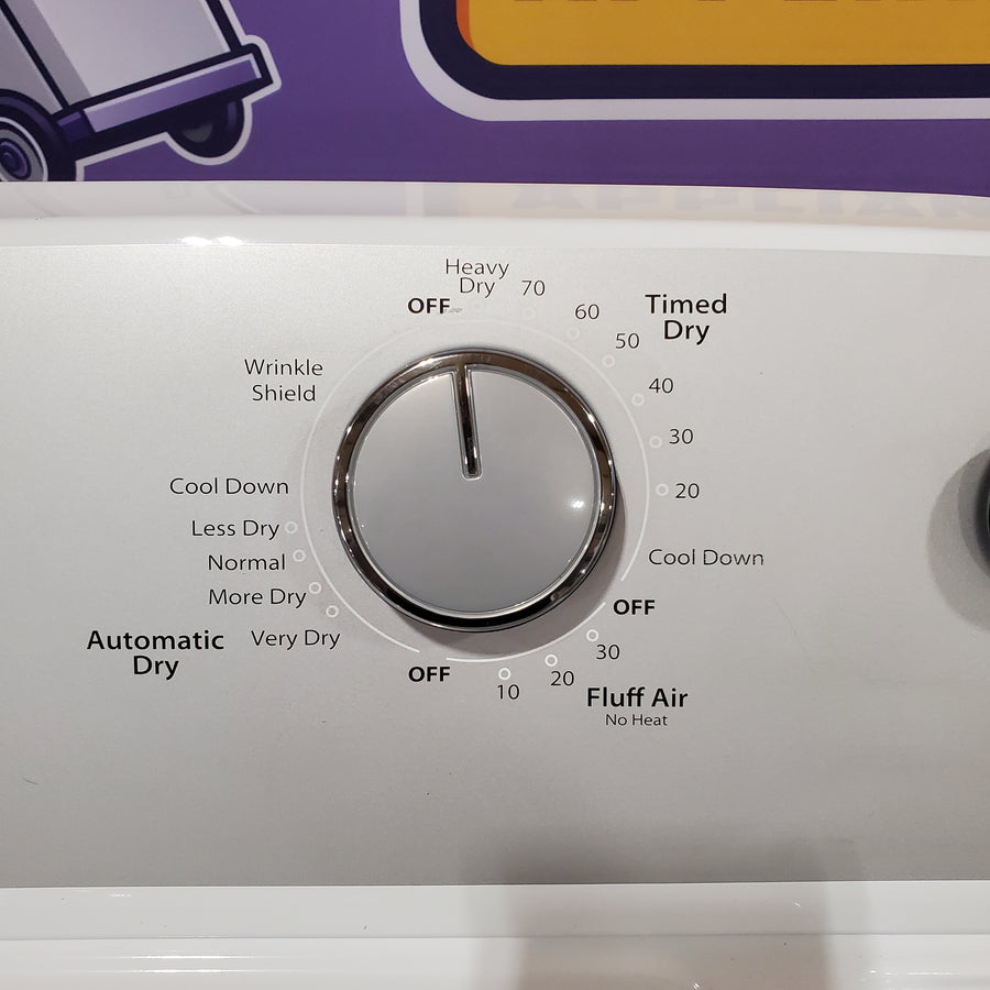 Whirlpool 3.8–3.9 Cu. Ft. Top Load Washer with 2 in 1 Removable Agitator and Soil Level Selection WTW4957PW - Scratch & Dent (Minor) and Whirlpool White Electric 7.0 Cu. Ft. Dryer with Auto Dry 16186 - WED4950HW - Scratch & Dent (Minor)