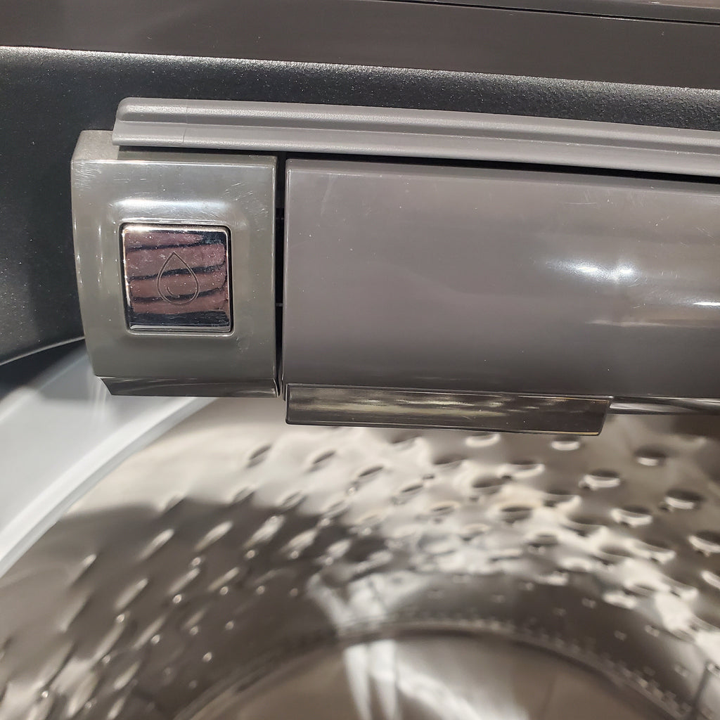 Pictures of Maytag Volcano Black Top Load 4.7 Cu. Ft. Pet Pro Washer with Built-In Faucet MVW6500MBK - Scratch & Dent (Moderate) and Maytag Volcano Black Pet Pro 7.0 cu. ft. Electric Dryer with XL Lint Trap and Steam 15032 - MED6500MBK - New in Box - Neu Appliance Outlet - Discount Appliance Outlet in Austin, Tx