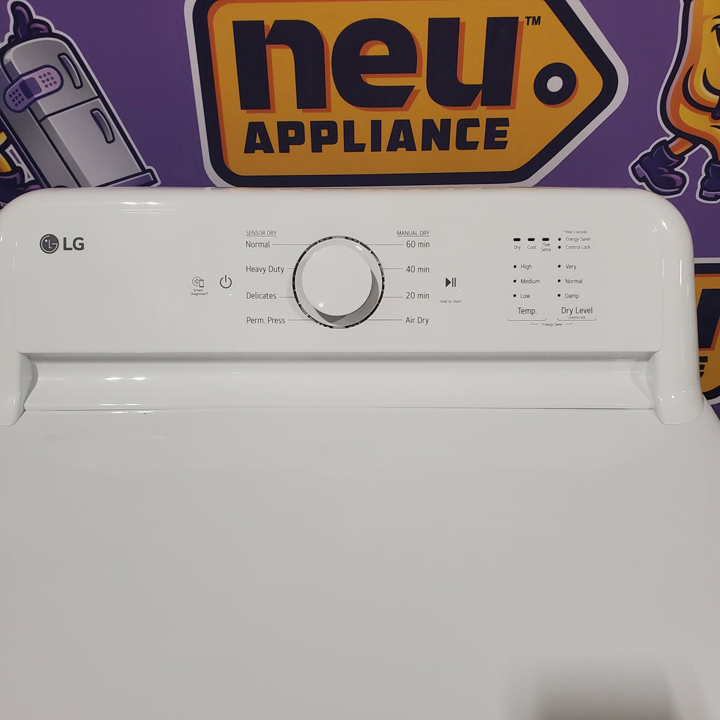 Pictures of LG Ultra Large Capacity Top Load 4.1 Cu. Ft. Washer with Agitator and Deep Fill WT6105CW - New and LG Ultra Large Capacity Electric 7.3 Cu. Ft. Dryer with Sensor Dry Technology DLE6100W - Open Box - Neu Appliance Outlet - Discount Appliance Outlet in Austin, Tx