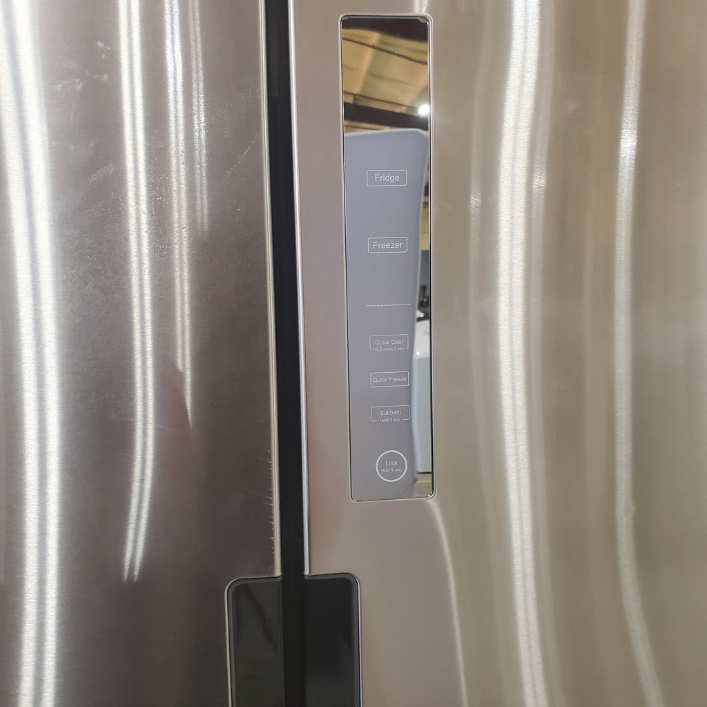 Pictures of 33" Wide Haier ENERGY STAR 16.4 Cu. Ft. Quad Door Counter Depth Refrigerator - Certified Refurbished - Neu Appliance Outlet - Discount Appliance Outlet in Austin, Tx