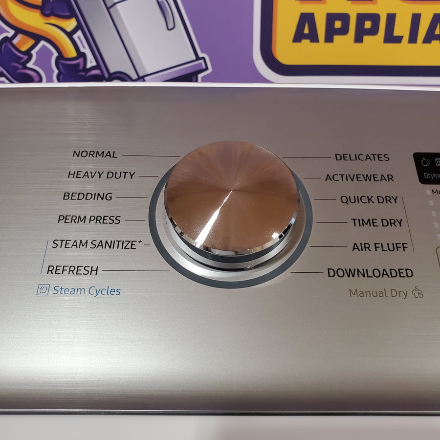 Samsung White Smart Electric 7.4 Cu. Ft. Dryer with Sensor Dry and Steam Sanitize+ 22131SD75 - DVE52A5500W - Open Box