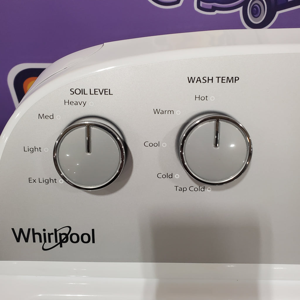 Pictures of Whirlpool Top Load 3.5 Cu. Ft. Washer with Deep Water Wash Option WTW4816FW - Open Box and Whirlpool Vented 7.0 Cu. Ft. Electric Dryer 16123 - WED4815EW - Open Box - Neu Appliance Outlet - Discount Appliance Outlet in Austin, Tx