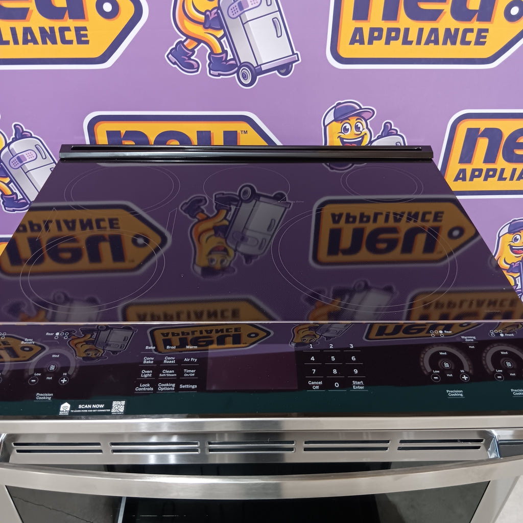 Pictures of GE Profile™ Fingerprint Resistant Stainless 30" Smart Slide-In Front-Control Induction and Convection Range with No Preheat Air Fry PHS930YPFS - New in Box - Neu Appliance Outlet - Discount Appliance Outlet in Austin, Tx