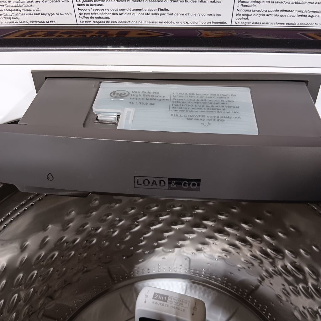 Pictures of Whirlpool 5.2 - 5.3 cu. ft. Top Load Washer with 2 in 1 Removable Agitator and Load & Go™ dispenser WTW8127LW - Scratch & Dent (Minor) - Neu Appliance Outlet - Discount Appliance Outlet in Austin, Tx