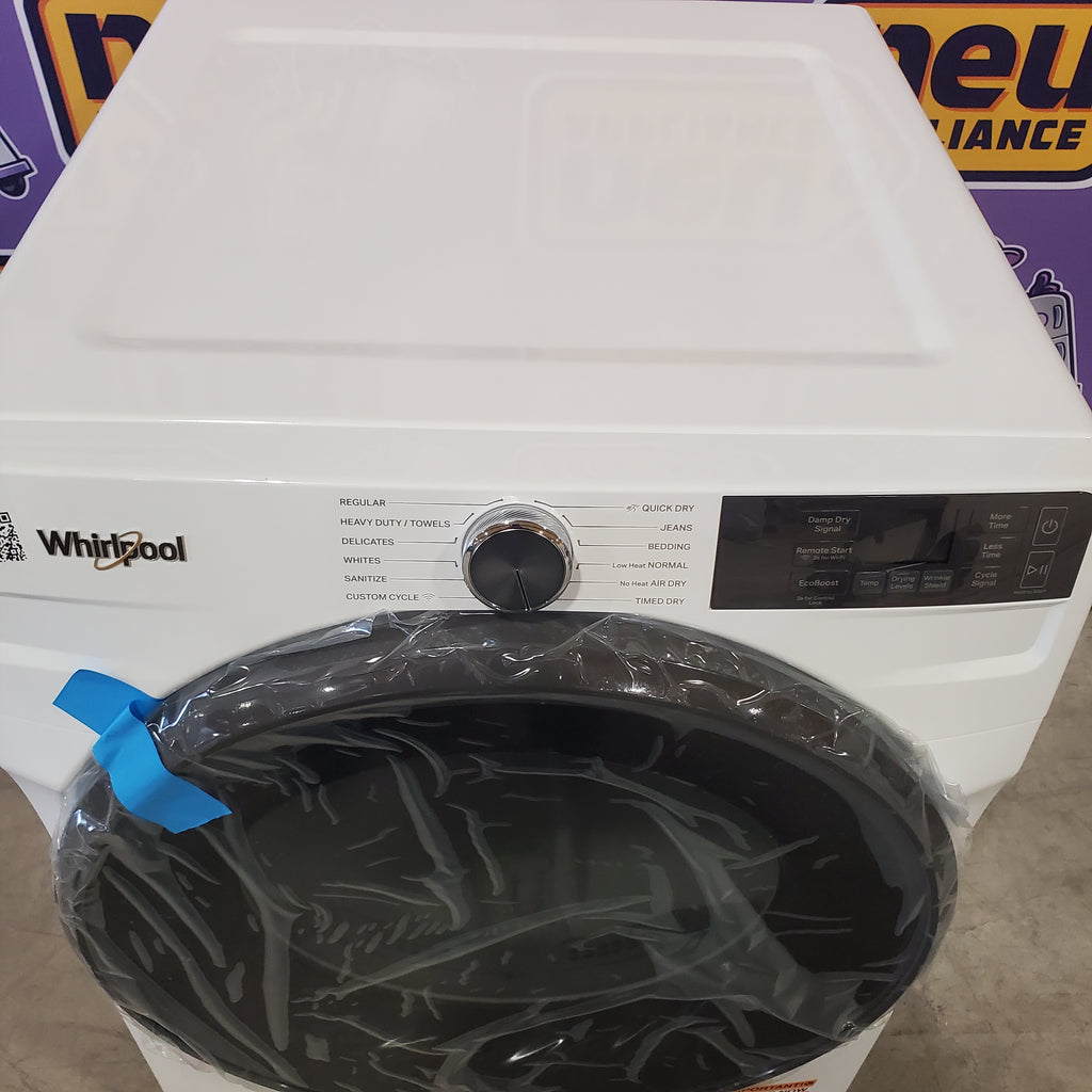 Pictures of Whirlpool 7.4 cu. ft. vented Front Load Electric Dryer in White with Wrinkle Shield Option WED5720RW - Open Box - Neu Appliance Outlet - Discount Appliance Outlet in Austin, Tx