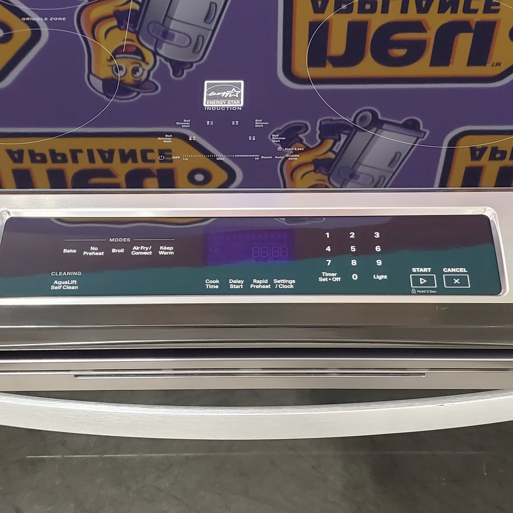 Pictures of Whirlpool 30 In. Induction Range with No Preheat Air Fry and Air Cooking Technology in Fingerprint Stainless Steel WSIS5030RZ - Open Box - Neu Appliance Outlet - Discount Appliance Outlet in Austin, Tx