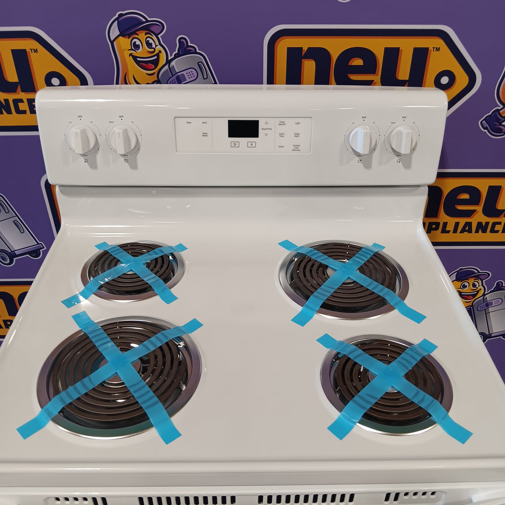 Pictures of Whirlpool White 4.8 cu. ft. Electric Range with Keep Warm setting and Control Lock Mode - Open Box - Neu Appliance Outlet - Discount Appliance Outlet in Austin, Tx