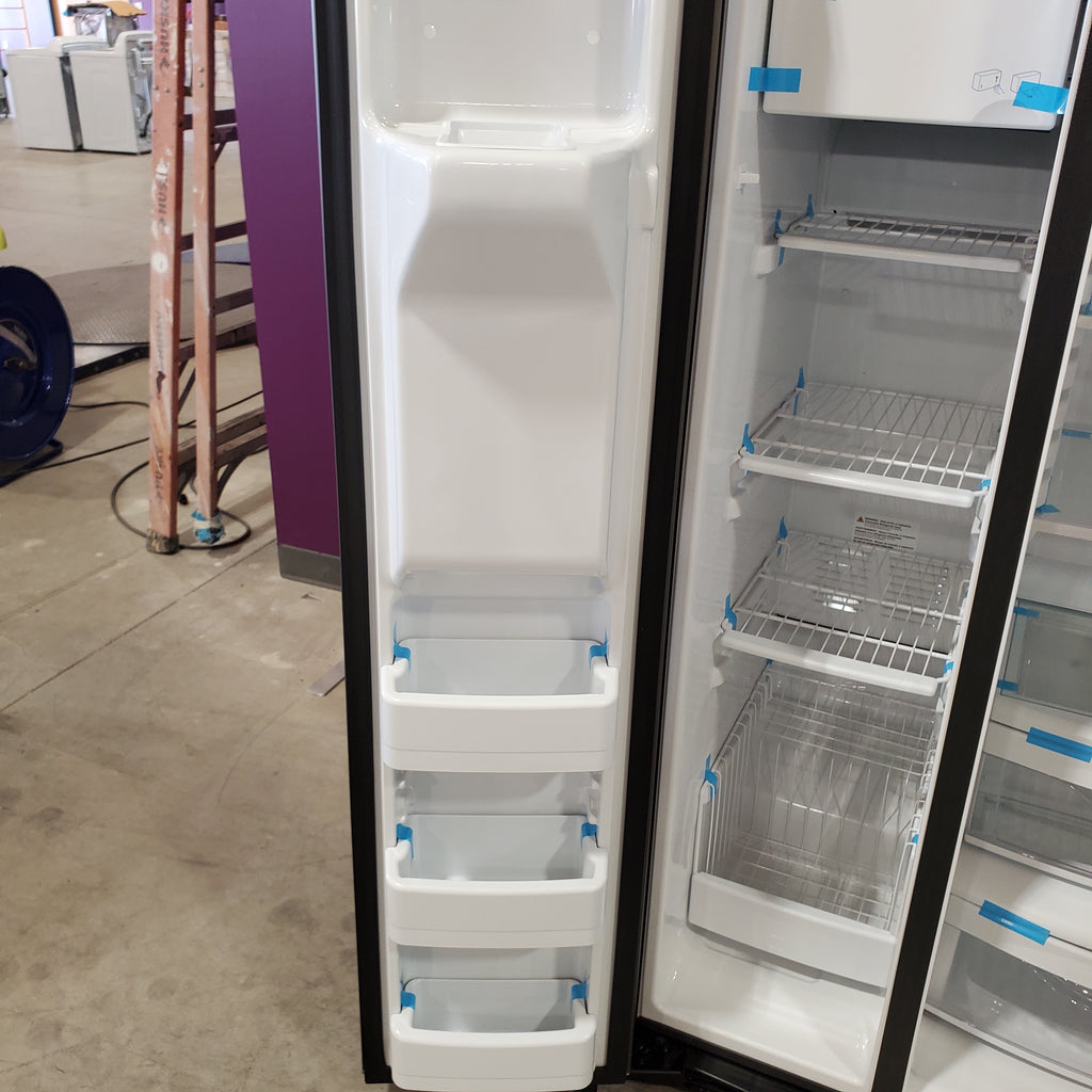 Pictures of GE® 25.3 Cu. Ft. Side-By-Side Refrigerator with Ice Maker, Water and Ice Dispenser GSS25GMPES - Open Box - Neu Appliance Outlet - Discount Appliance Outlet in Austin, Tx