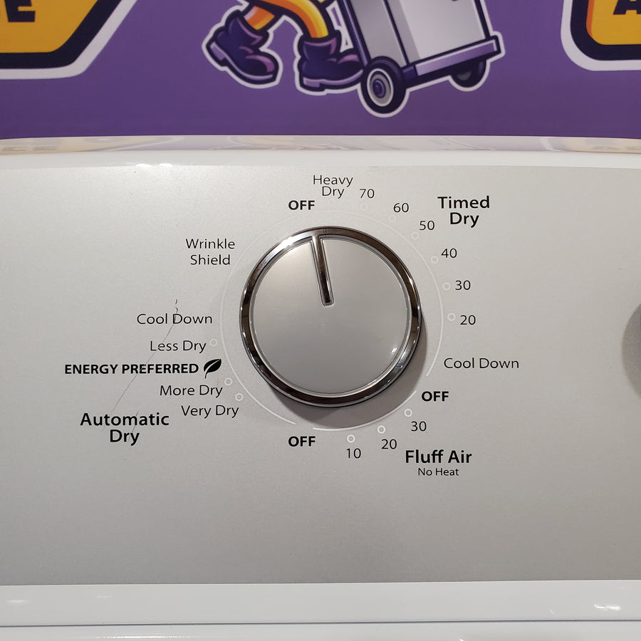 Whirlpool White Electric Extra Large 7.0 Cu. Ft. Dryer with Wrinkle Shield  22137SD370 - WED4815EW - Scratch & Dent (Moderate)