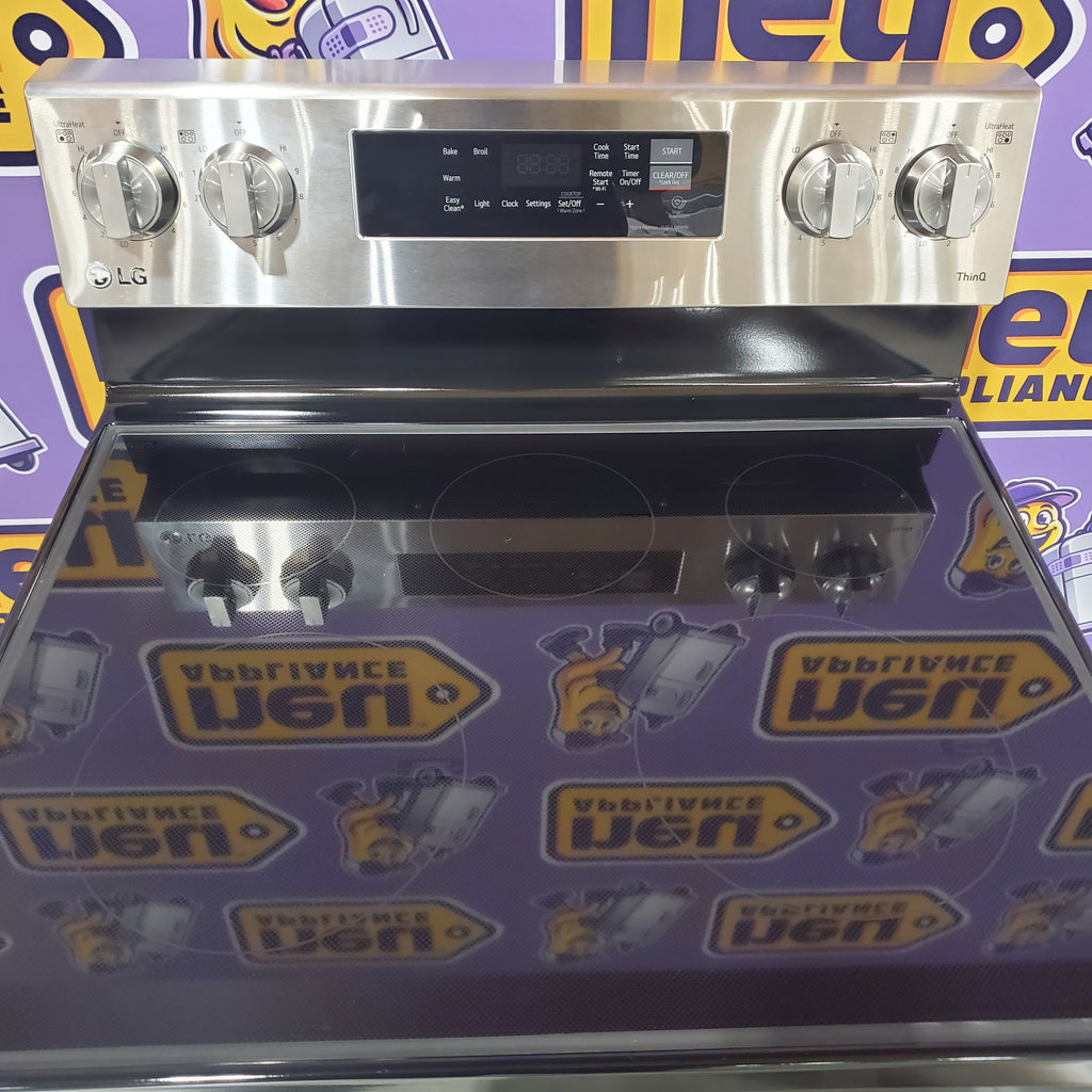 Pictures of LG Stainless Steel 6.3 cu ft. Smart Wi-Fi Enabled Electric Range with EasyClean 17SD1 - LREL6321S - Scratch & Dent (Minor) - Neu Appliance Outlet - Discount Appliance Outlet in Austin, Tx