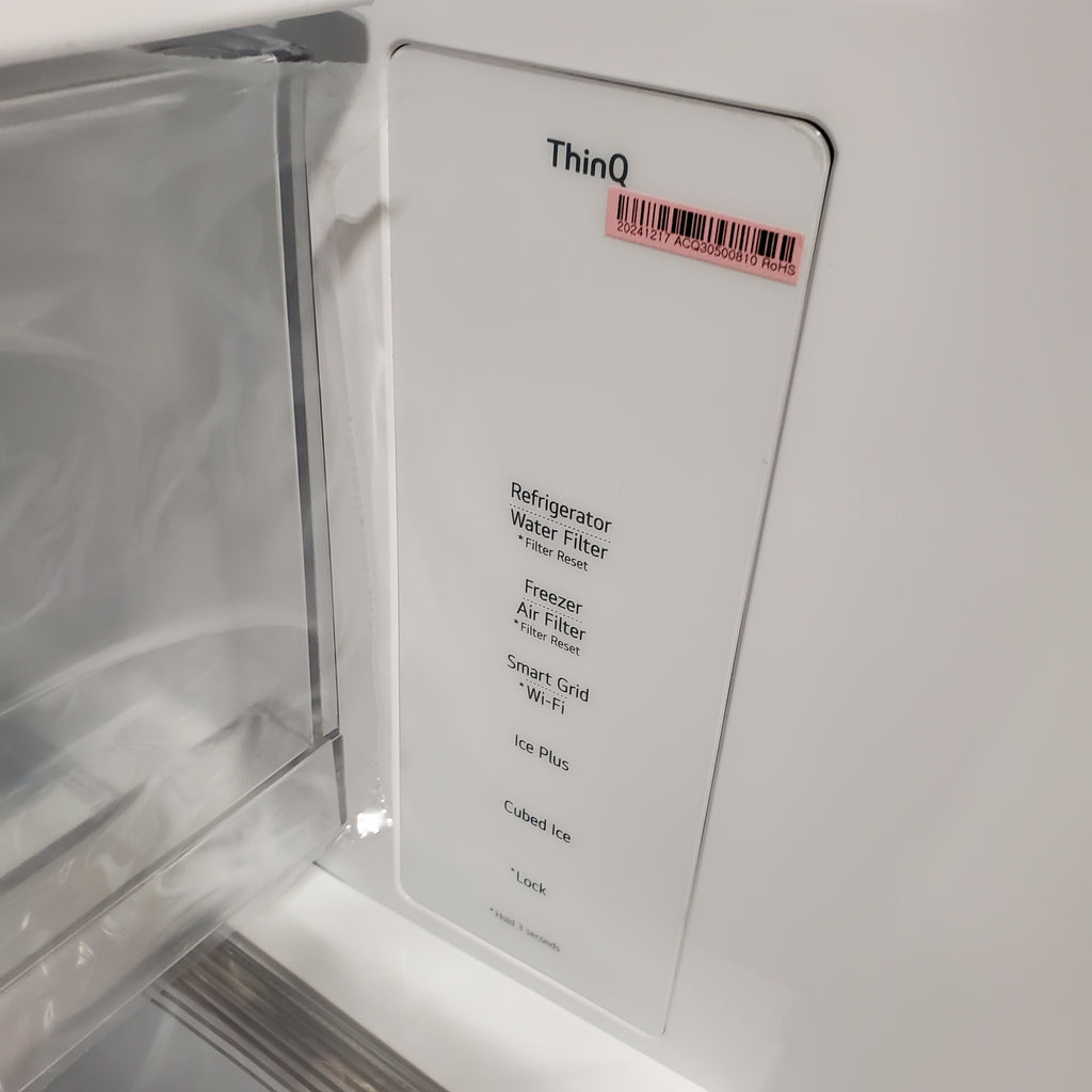 Pictures of LG 27 cu. ft. Smart Counter-Depth MAX™ French Door Refrigerator with Linear Cooling™ and Internal Water Dispenser 21SD001 - LRFLC2706S - Open Box - Neu Appliance Outlet - Discount Appliance Outlet in Austin, Tx