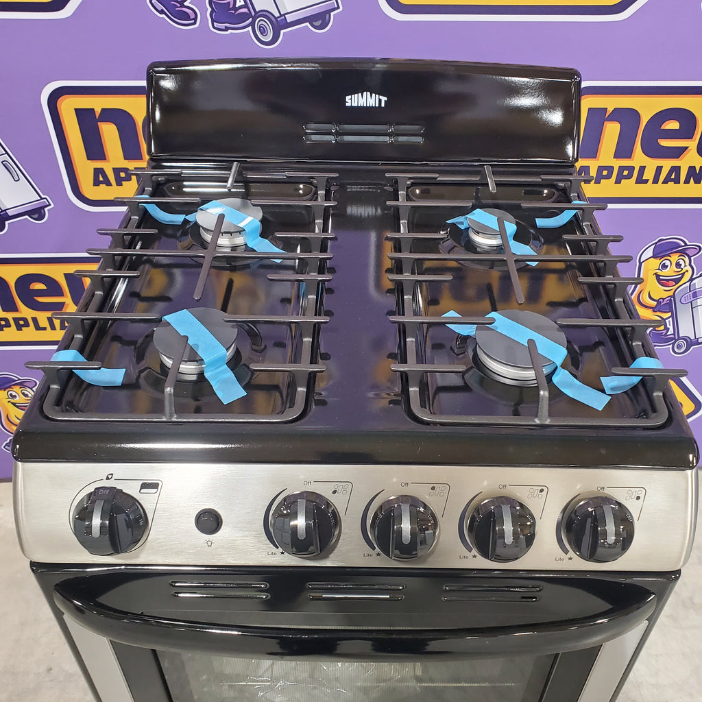Pictures of Summit 24 in. 2.9 cu. ft. Gas Range in Stainless Steel PRO247SS - Open Box - Neu Appliance Outlet - Discount Appliance Outlet in Austin, Tx