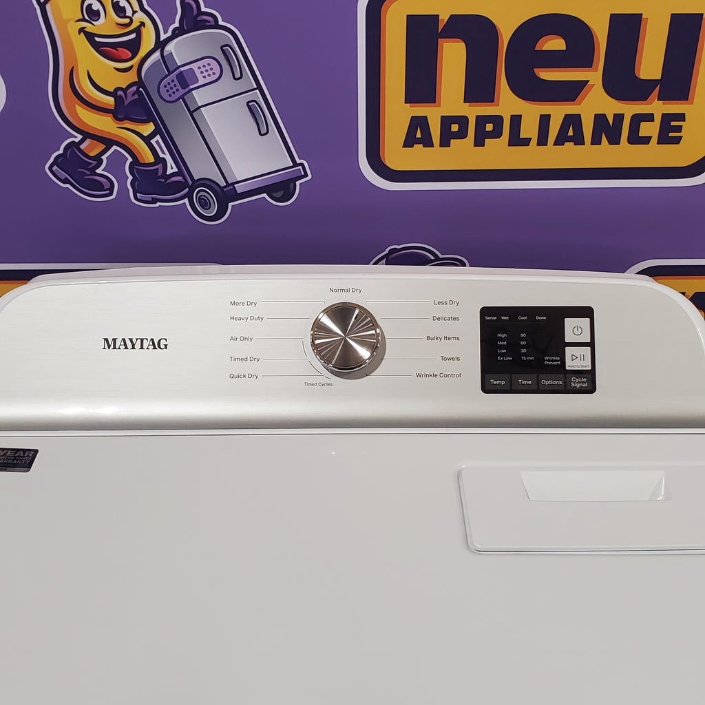 Pictures of Maytag 7.0 cu ft Electric Dryer with Moisture Sensing and Quick Dry Cycle MED6200KW - Scratch & Dent (Minor) - Neu Appliance Outlet - Discount Appliance Outlet in Austin, Tx