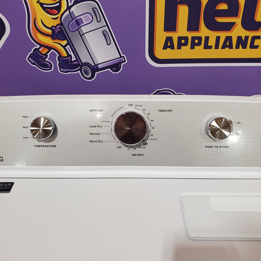 Maytag 4.5 cu. ft. Capacity Top Load Washer with Power™ Agitator and Deep Fill MVW4505MW - Open Box and Maytag 7.0 cu. ft. Capacity Top Load Electric Wrinkle Prevent Dryer 16257 - MED4500MW - Scratch & Dent (Minor)