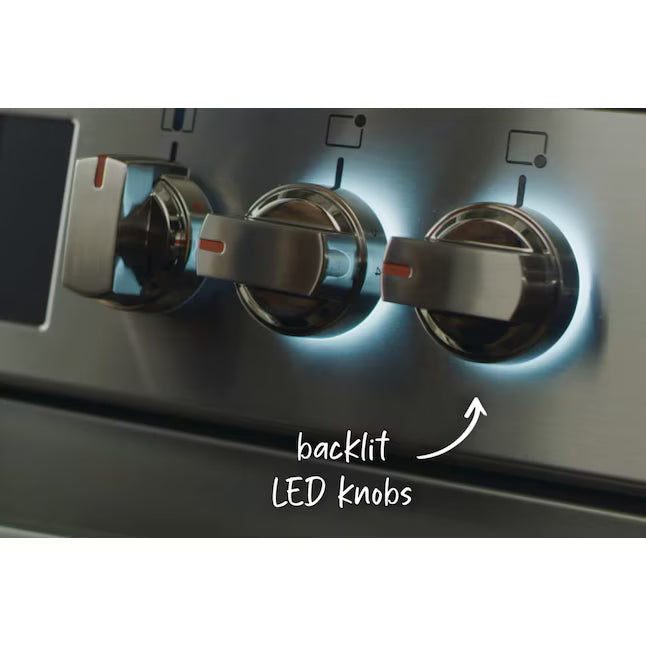 Frigidaire Gallery 6 cu. ft. 5 Burner Slide-In Gas Range with Total Convection and Air Fry in Smudge Proof Stainless Steel 20531SD490 - GCFG3060BF - Scratch & Dent (Minor)