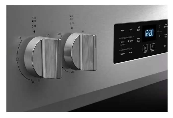 Whirlpool Energy Star Electric Range with Air Cooking Technology, No Preheat Air Fry, Air Baking and Self Clean WFES5030RZ - Open Box