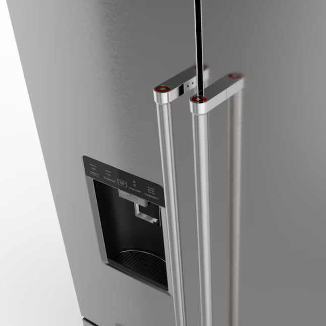 KitchenAid 23.8 cu. ft. Counter-Depth French Door Platinum Interior Refrigerator with PrintShield™ Finish 31133SD123 - KRFC704FPS - Scratch and Dent (Moderate)