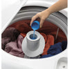 GE 4.5 cu. ft. Capacity Washer with Stainless Steel Basket in White GTW465ASNWW - Certified Refurbished and GE White Electric 7.2 Cu. Ft. Dryer with Aluminized Alloy Drum 16260 - GTD45EASJWS - Certified Refurbished