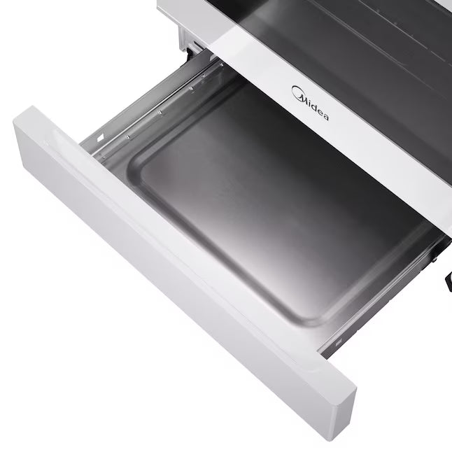Midea 6.1 cu. ft. 4-Burner Freestanding Gas Range with Steam Cleaning 22442611 -MGR30S2AWW - Scratch & Dent (Minor)