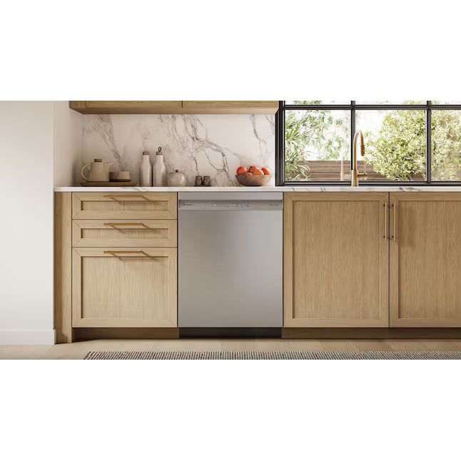Bosch 300 Series 24-in Front Control Built-in Dishwasher with Third Rack, PrecisionWash and PureDry, 50-Decibel in Stainless Steel SHE3ADF5N - Scratch & Dent (Minor)