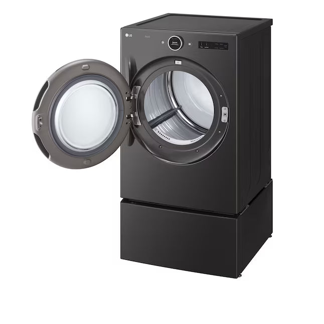 LG 7.4 cu. ft. Ultra Large Capacity Smart Front Load Electric Dryer with Built-In Intelligence & TurboSteam® DLEX6700B - Scratch & Dent (Minor)