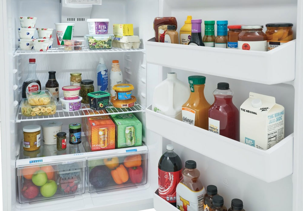 Pictures of Frigidaire 18 Cu. Ft. Garage Ready Top Freezer Refrigerator 20131SD195 - FFHT1814YW - Scratch & Dent (Moderate) - Neu Appliance Outlet - Discount Appliance Outlet in Austin, Tx