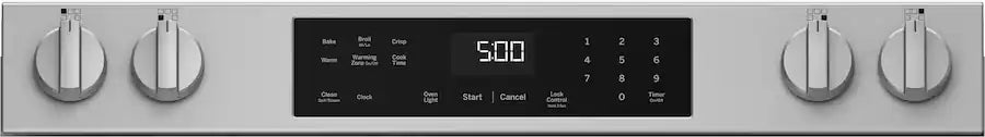 Pictures of GE® Stainless Steel Front Control Slide-In Electric Range with Crisp Mode and 5 Burner Radiant Cooktop 251310SD910 - GRS500PV2SS - Scratch & Dent (Minor) - Neu Appliance Outlet - Discount Appliance Outlet in Austin, Tx