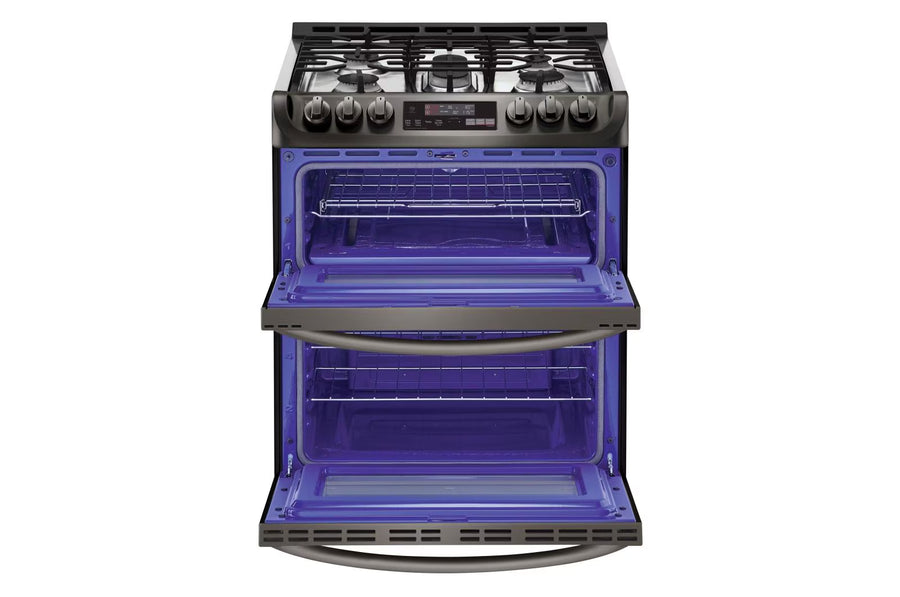 LG 6.9 cu. ft. Smart wi-fi Enabled Gas Double Oven Slide-In Range with ProBake Convection® and EasyClean® LTG4715BD - Scratch & Dent (Minor)