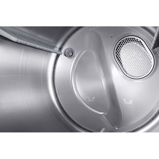 Samsung High Efficiency Extra Large ( 5.4-cu ft ) Top-Load Washer with Steam Cycle in Champagne WA54R7600AC - Certified Refurbished and Samsung 7.4-cu ft Vented Electric Dryer with Steam Cycle in Champagne DVE54R7600C - Certified Refurbished