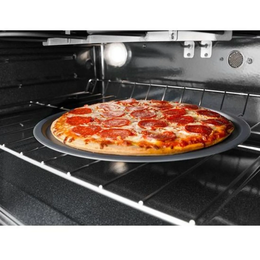Whirlpool 6.7 cu. ft. 5 Burner Element Double Oven Electric Range with True Convection in Stainless Steel WGE745C0FS - Open Box