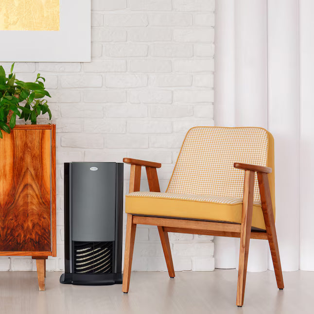 AIRCARE Tower Evaporative Large Room Tower Humidifier in Black D46720 - Open Box