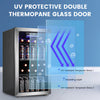 Pictures of COWSAR 17.5-in W 130 -Can Capacity Stainless Steel Freestanding Indoor Beverage Refrigerator with Glass Door 25139SD813 - W5899SSH - New in Box - Neu Appliance Outlet - Discount Appliance Outlet in Austin, Tx