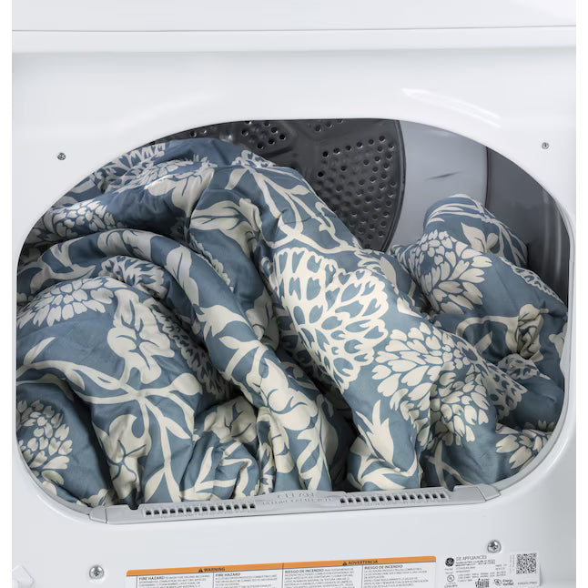 GE White Electric 7.2 Cu. Ft. Dryer with Aluminized Alloy Drum GTD42EASJWW - Certified Refurbished