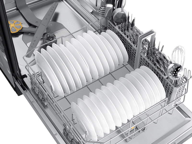 Pictures of Samsung Bespoke 24-in Top Control Built-in Dishwasher (White Glass) With Third Rack, AutoRelease Door, 46-Decibel 25SD085 - DW80CB545012 - Scratch & Dent (Minor) - Neu Appliance Outlet - Discount Appliance Outlet in Austin, Tx