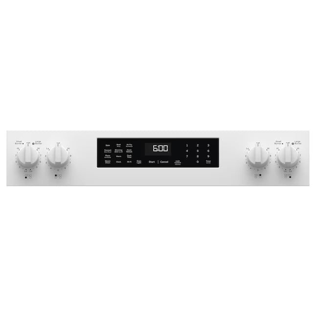 GE® ENERGY STAR® 30" Free-Standing Electric Convection Range with No Preheat Air Fry and EasyWash™ Oven Tray GRF600AVWW - New in Box